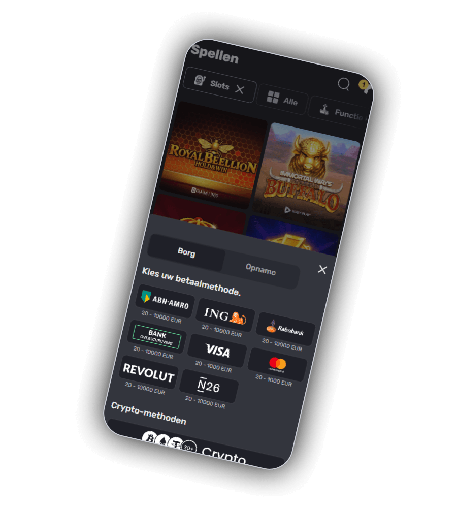 Betaalmethoden bij InkyBet Casino NL