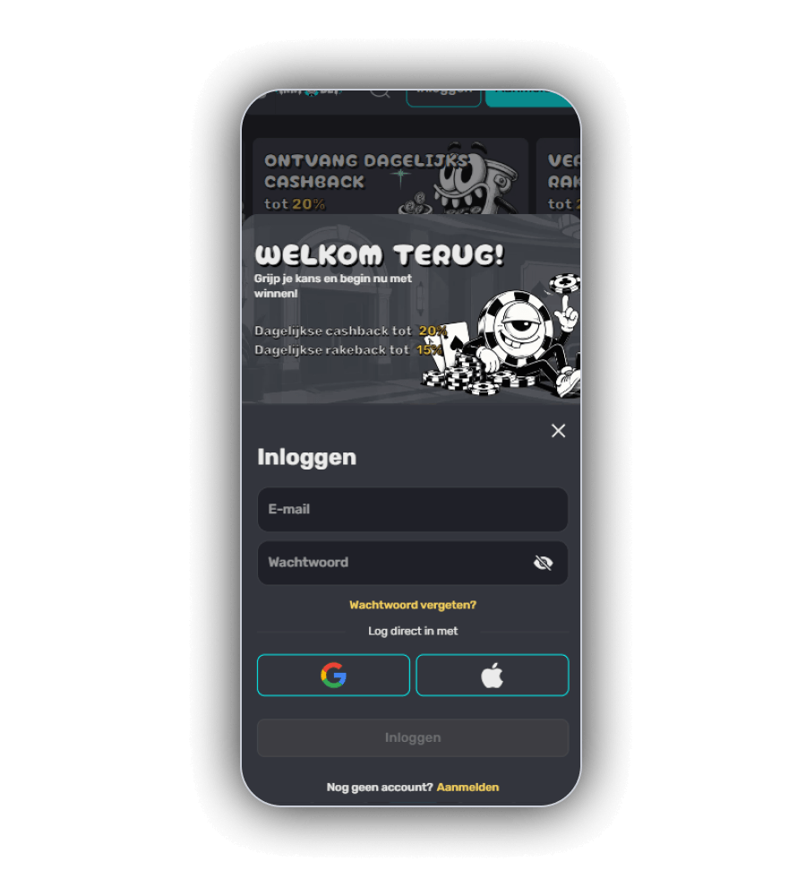 Inloggen bij InkyBet Casino NL